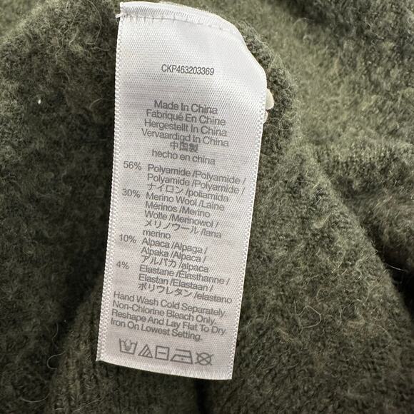 Madewell Cozy Walker Open Front Long Cardigan WMNs XXL Green #M4226 Long Sleeve - Picture 7 of 12